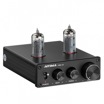 Ламповый предусилитель мощности AIYIMA Tube 6K4 A3 Bluetooth 5.0 с блоком питания 12 В-1